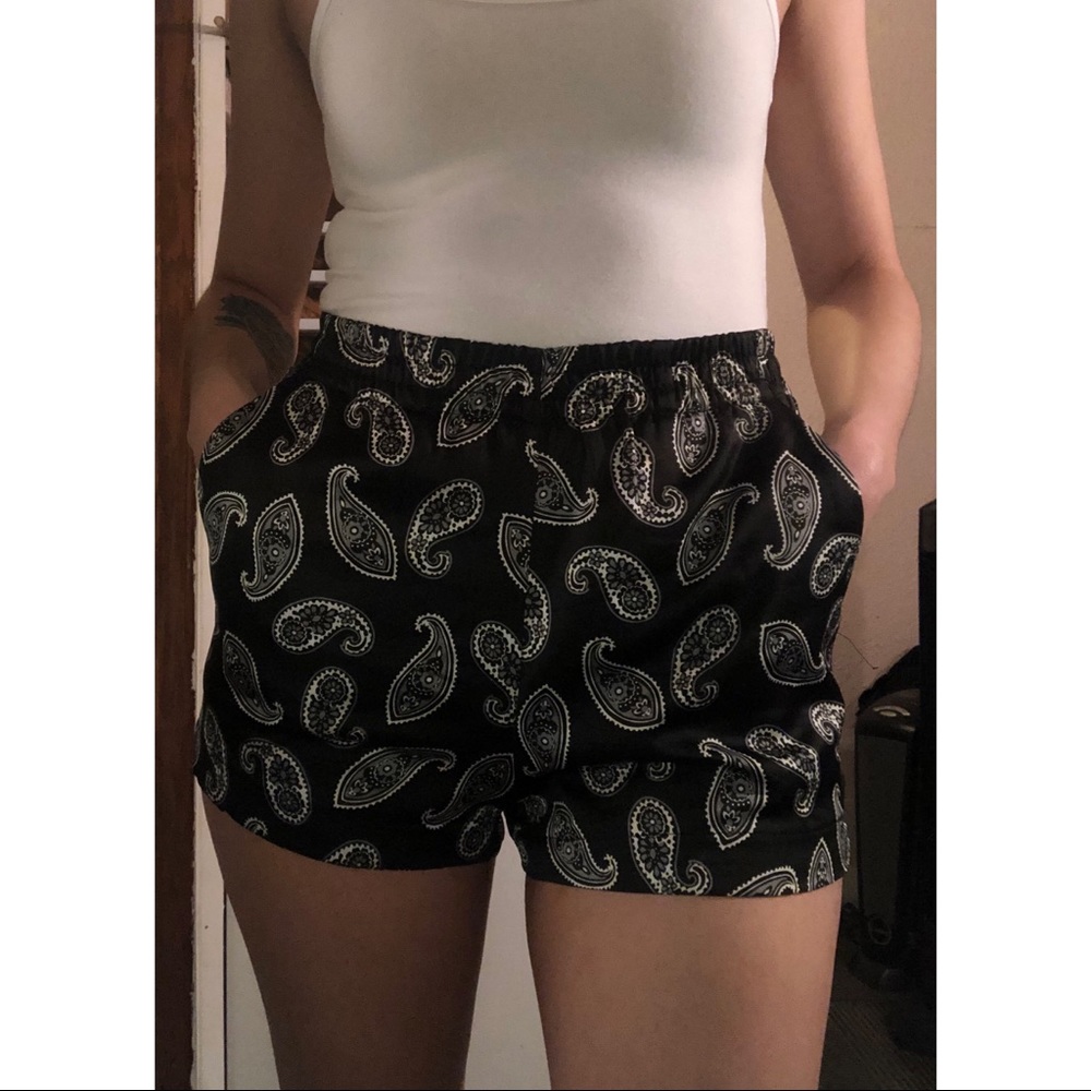 NWOT Satin shorts